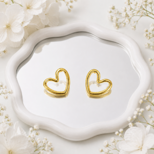 Hollow Heart Stud Earrings