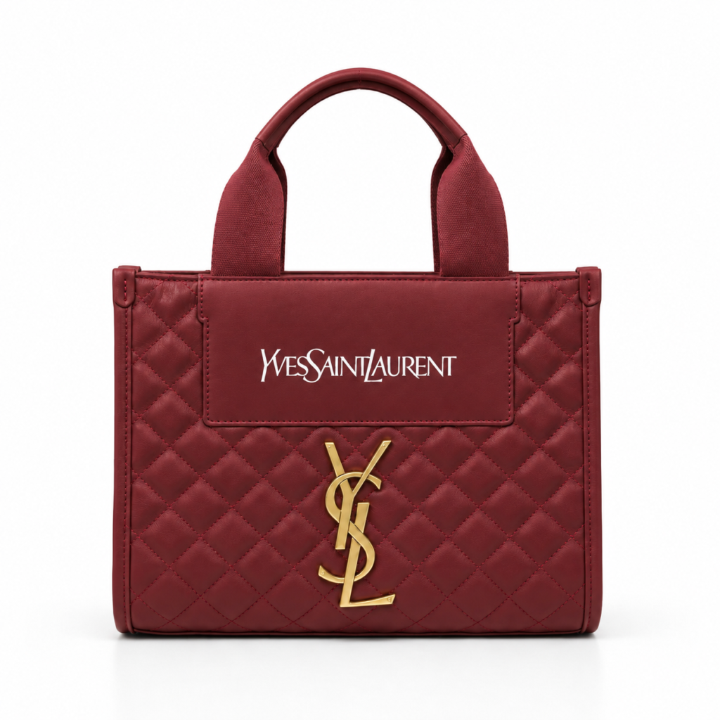 YSL Quilted Signature Tote Bag