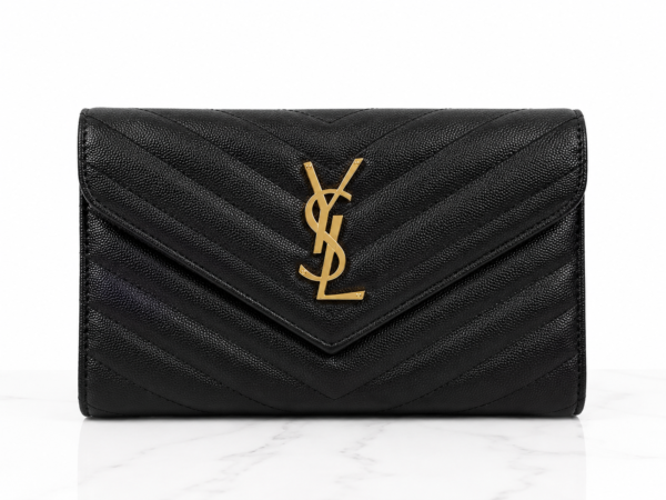 ysl c blk YSL Clutch Bag